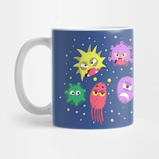 Germs Cartoon Funny Mug